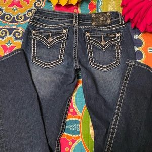 Miss Me White Stitch Jeans Size 30